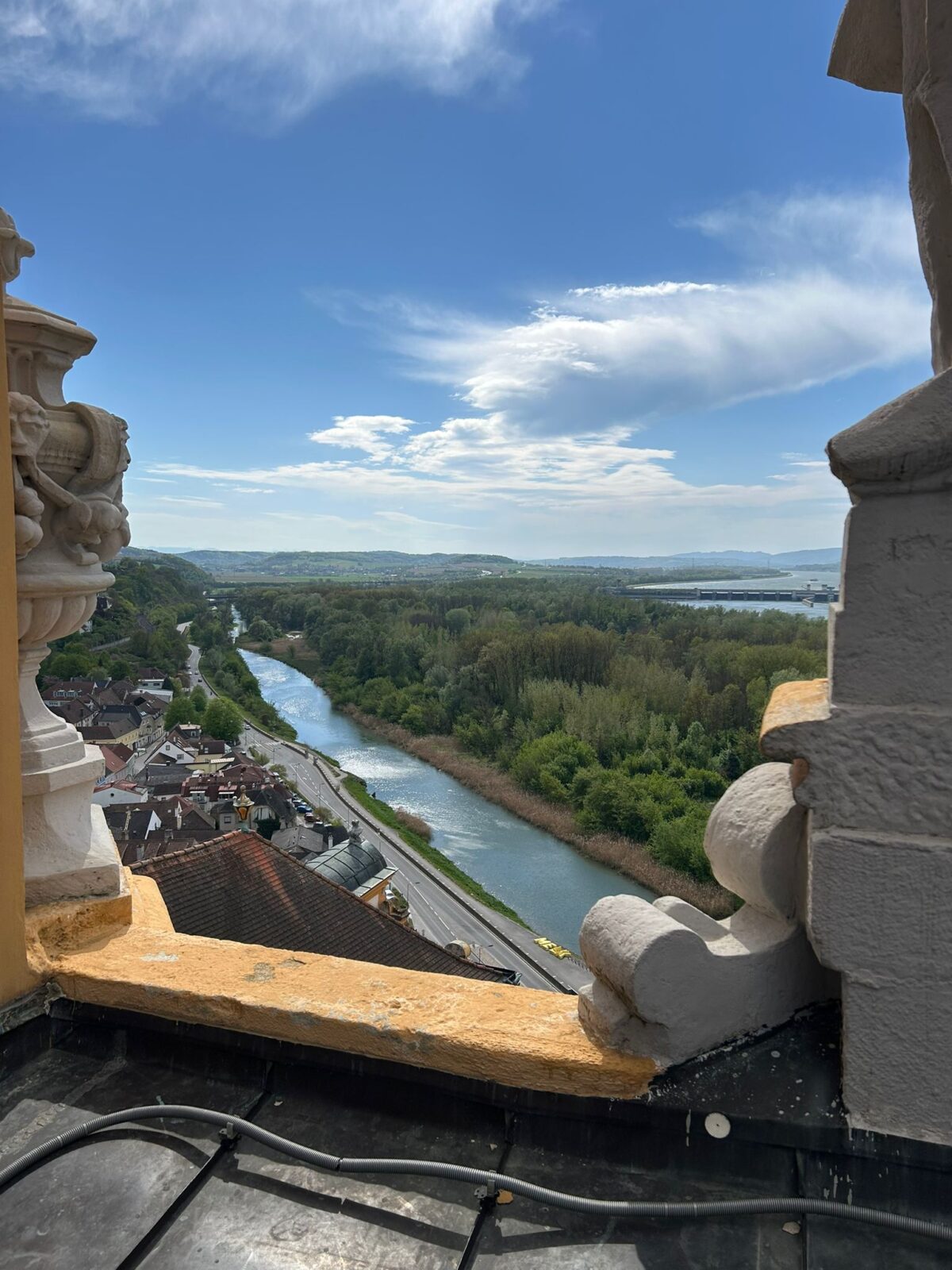 Auf dem Dach der Stiftskirche Melk